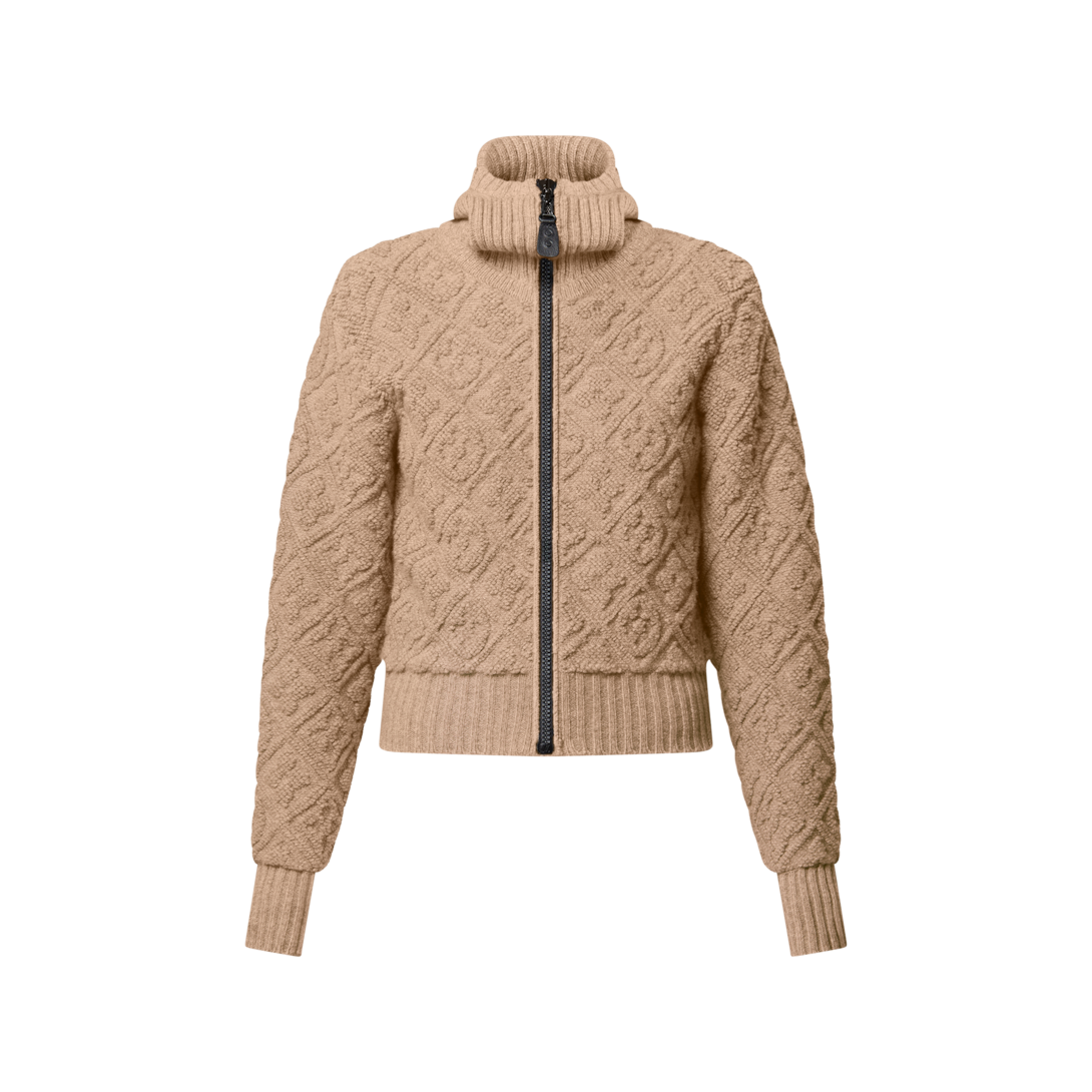 Monogram Toweling Zip-Up Hoodie - Women - Ready-to-Wear | LOUIS